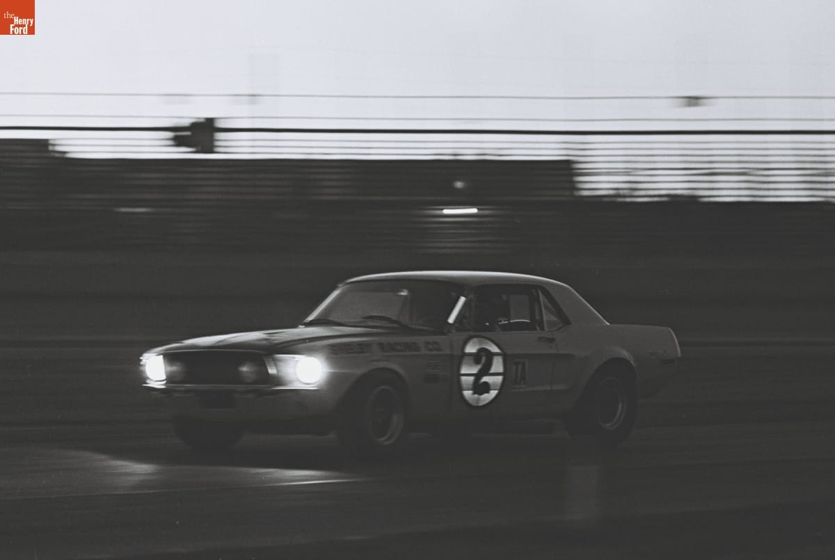 Ford Mustang Driven by Allan Moffat, Horst Kwech, and George Follmer in the 24 Hours of Daytona Race, February 1968