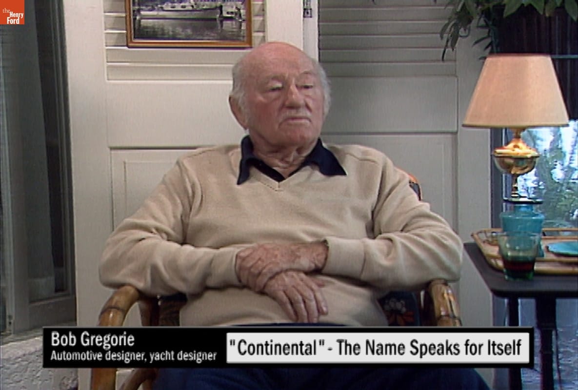 "'Continental'--The Name Speaks for Itself" Clip from Interview with Bob Gregorie, 1985