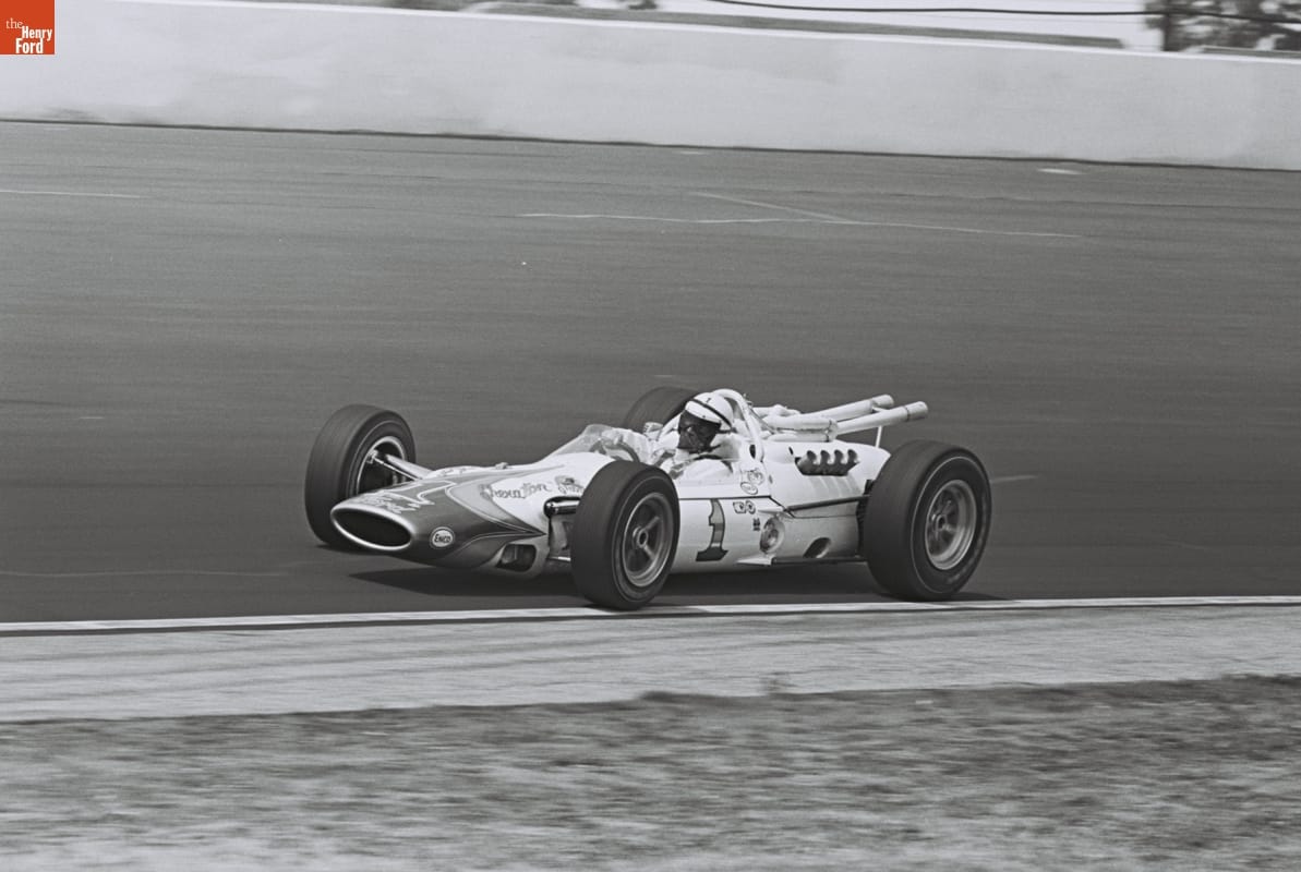 A. J. Foyt, #1 Lotus-Ford, 1965 Indianapolis 500, Indianapolis, Indiana, May 1965