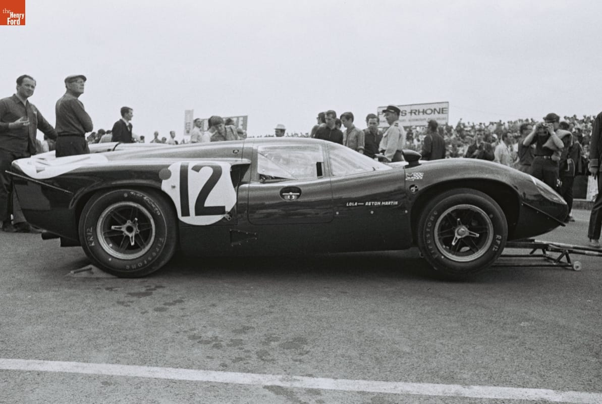 Lola T70 Mark 3 GT Driven by Chris Irwin and Peter de Klerk Before the 24 Heures du Mans (24 Hours of Le Mans) Race, June 1967