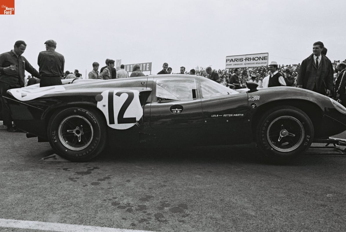 Lola T70 Mark 3 GT Driven by Chris Irwin and Peter de Klerk Before the 24 Heures du Mans (24 Hours of Le Mans) Race, June 1967