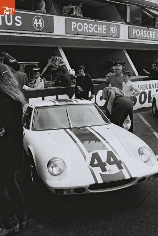 Lotus 47 Driven by David Preston and John Wagstaff Before the 24 Heures du Mans (24 Hours of Le Mans) Race, June 1967