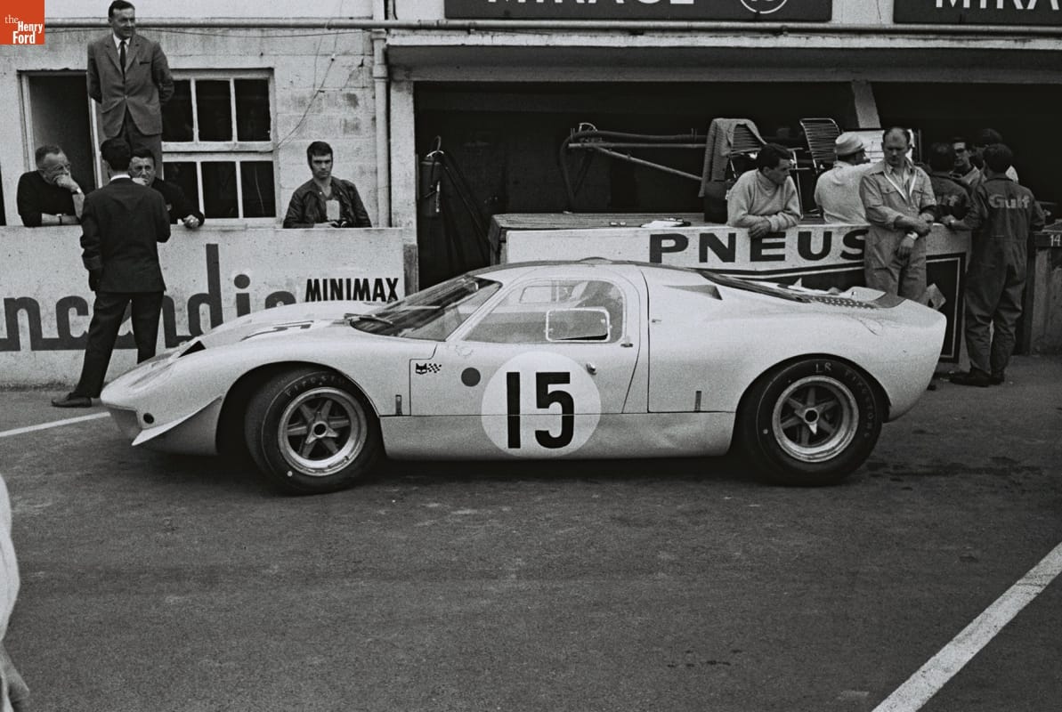 Mirage M1 Driven by Jacky Ickx and Brian Muir Before the 24 Heures du Mans (24 Hours of Le Mans) Race, June 1967