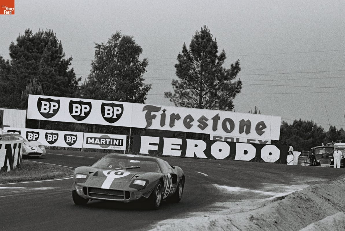 Ford GT40 Driven by Umberto Maglioli and Mario Casoni in the 24 Heures du Mans (24 Hours of Le Mans) Race, June 1967