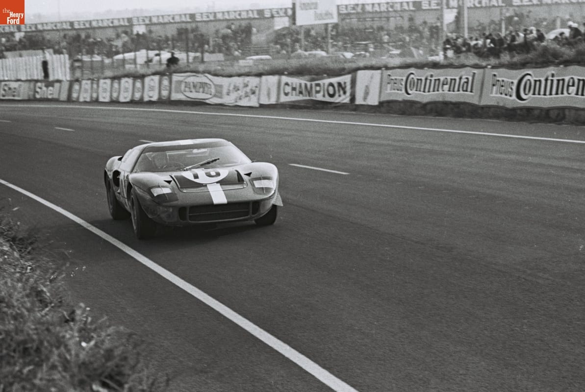 Ford GT40 Driven by Umberto Maglioli and Mario Casoni in the 24 Heures du Mans (24 Hours of Le Mans) Race, June 1967
