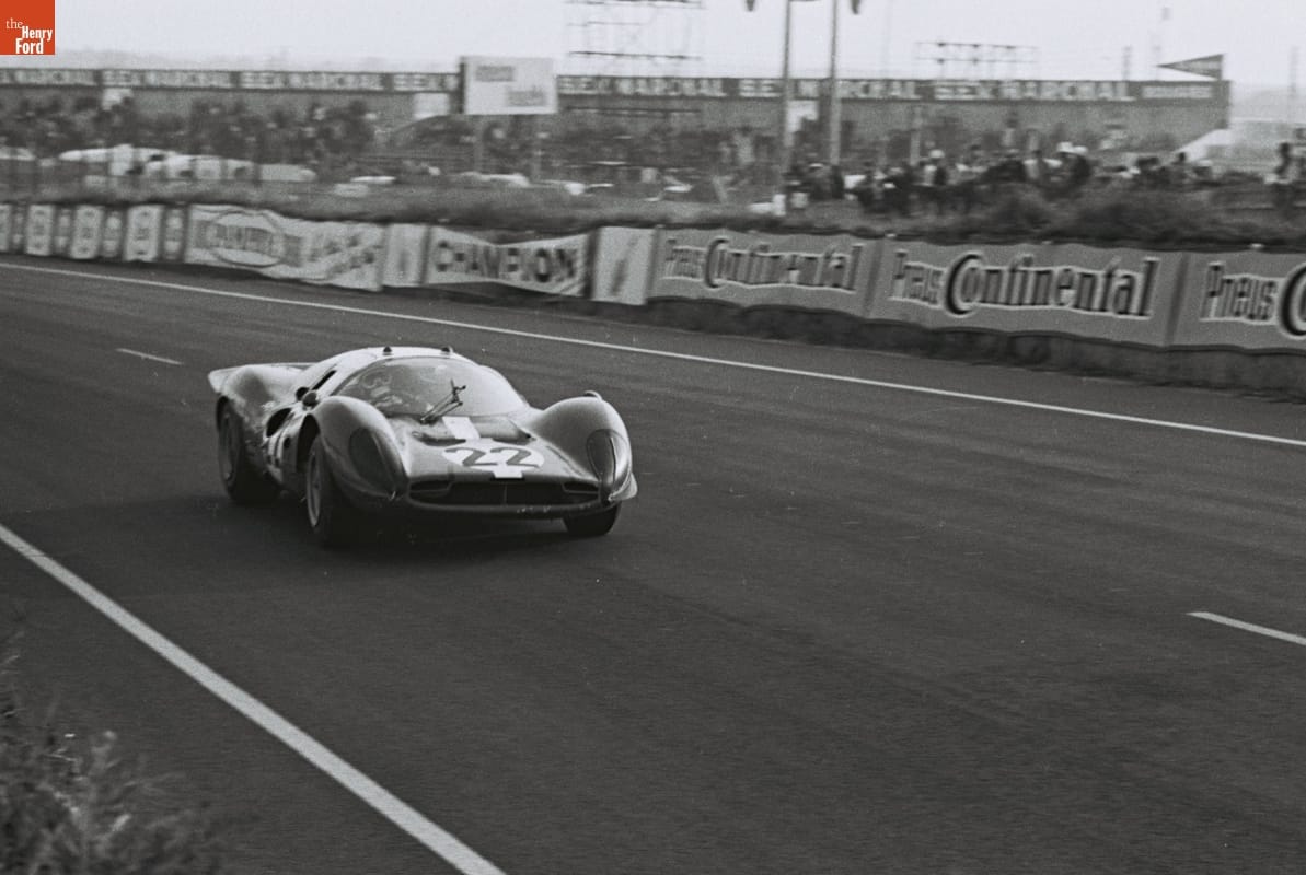 Ferrari 412 P Driven by Jean Guichet and Herbert Muller in the 24 Heures du Mans (24 Hours of Le Mans) Race, June 1967