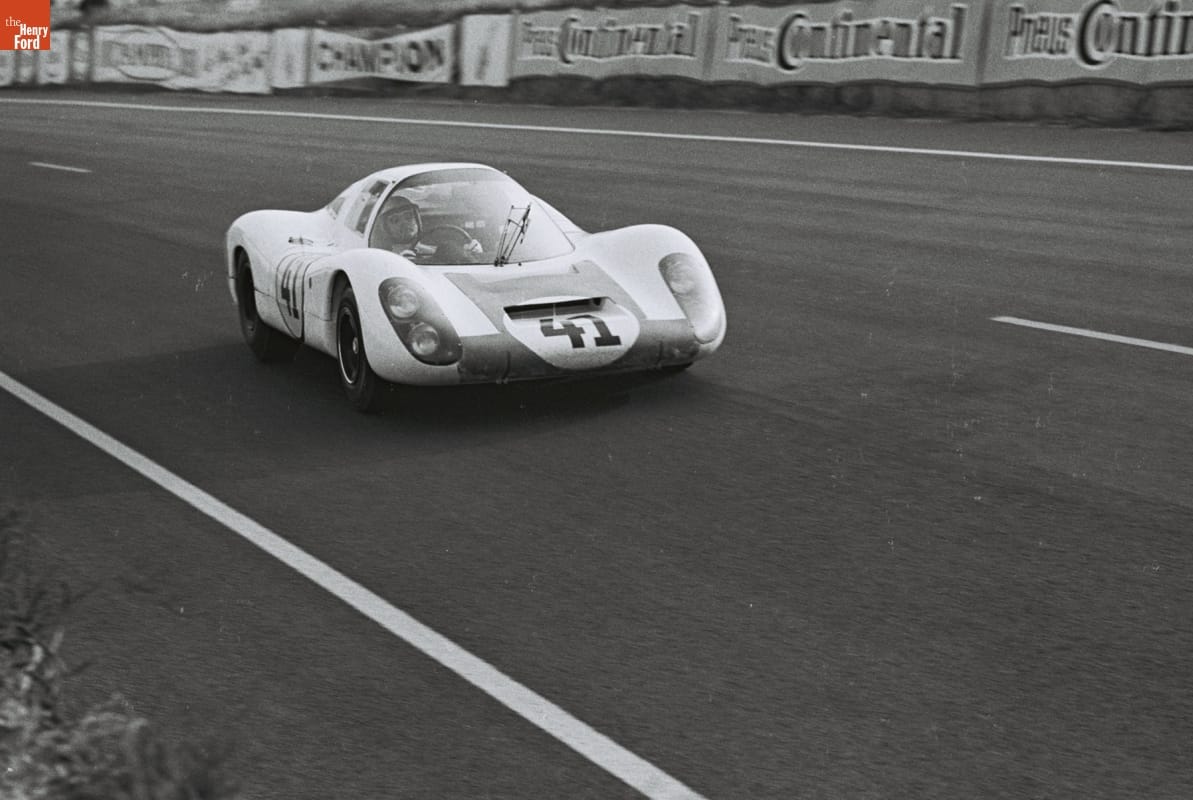 Porsche 907 LH Driven by Jo Siffert and Hans Herrmann in the 24 Heures du Mans (24 Hours of Le Mans) Race, June 1967