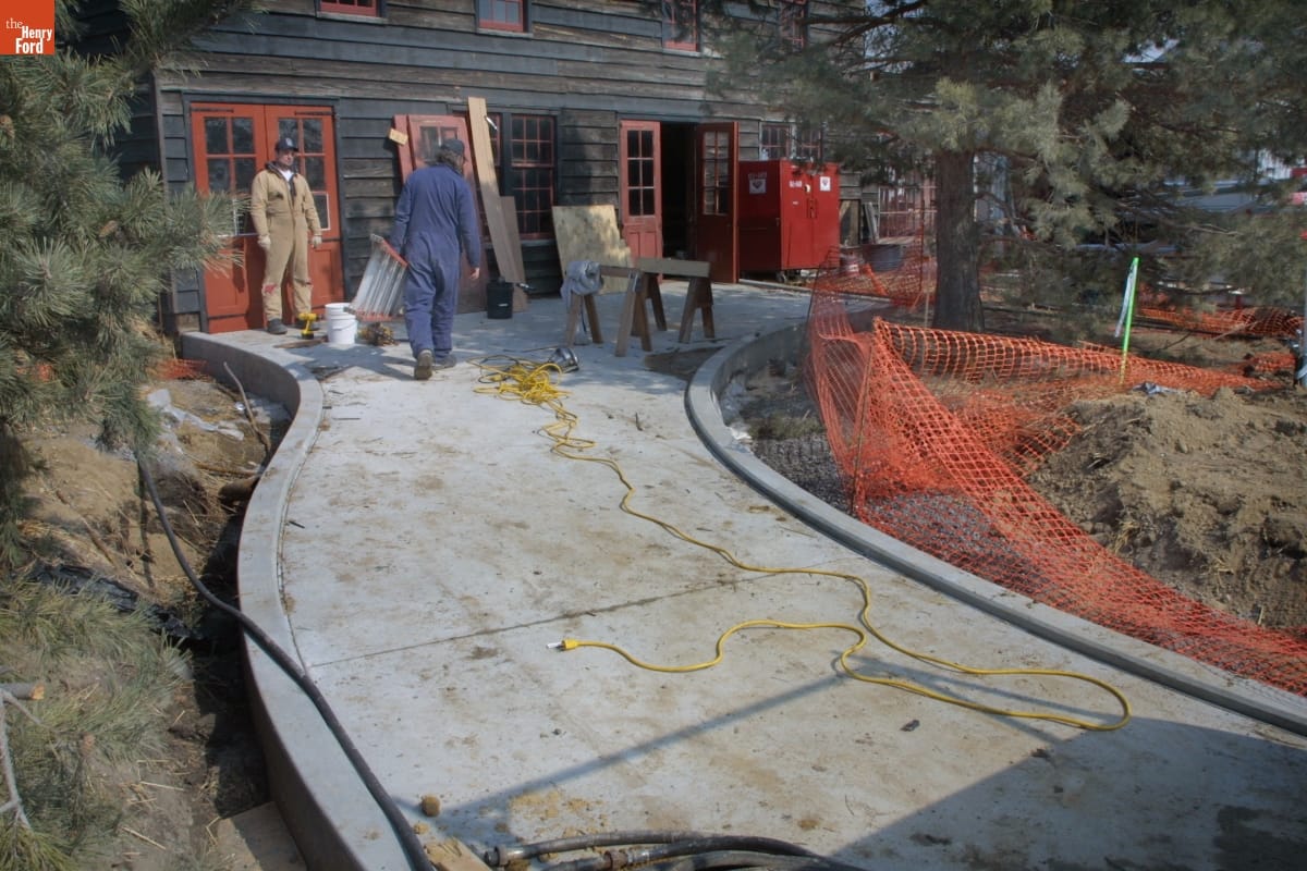 Weaving Shop during the Greenfield Village Restoration Project, March 2003