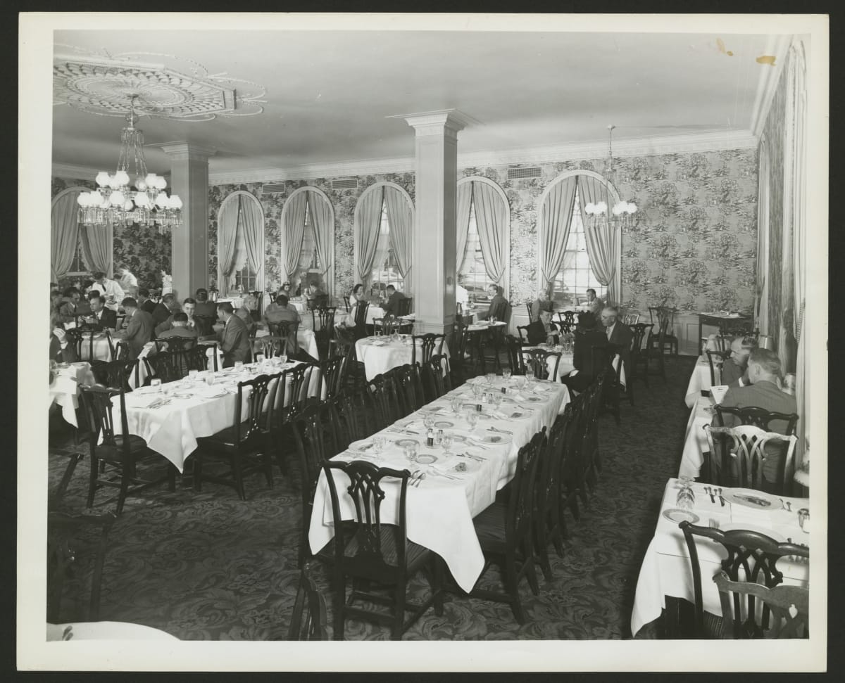 Interior View of the Dearborn Inn Dining Room, September 1946