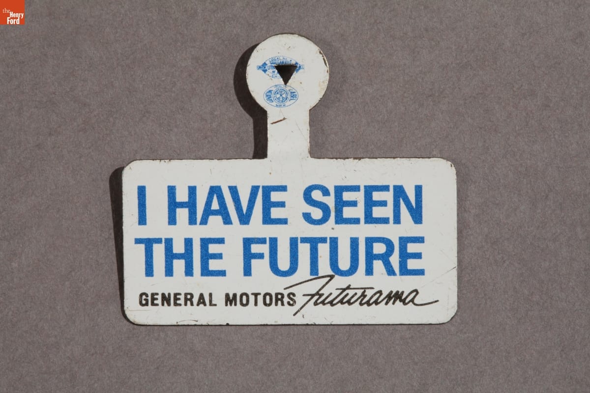 General Motors "Futurama" World's Fair Badge, 1964-1965