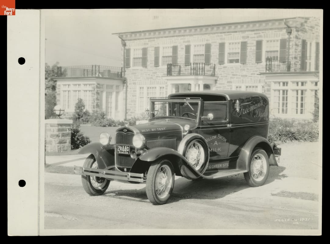 Ford Model A Town Car Delivery Truck for Freeman's Dairy, Pennsylvania, 1931