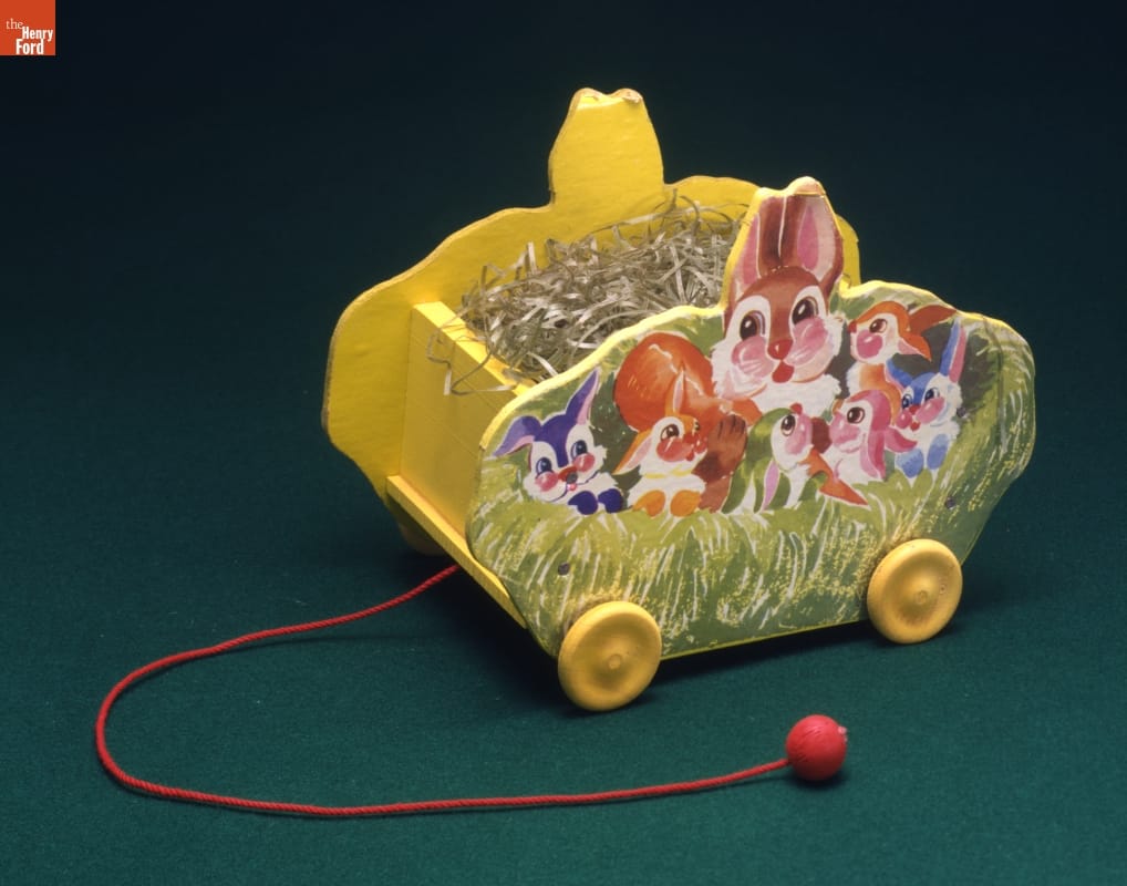 Easter Basket Pull Toy, 1950-1960