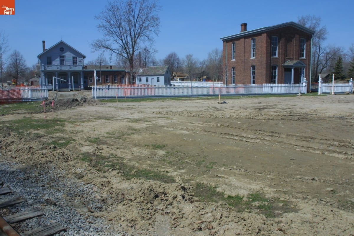 Menlo Park Laboratory Complex during the Greenfield Village Restoration Project, April 2003