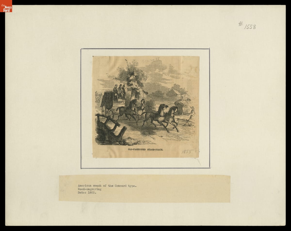 Old-Fashioned Stage-Coach, 1855