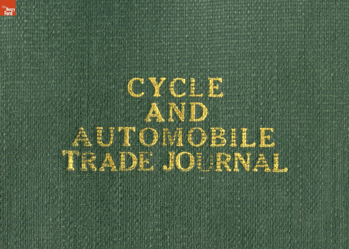 Cycle and Automobile Trade Journal Bound Magazines for January-July 1903 (Volume 7)