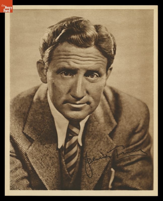 Photolithograph, Portrait of Actor Spencer Tracy, circa 1935