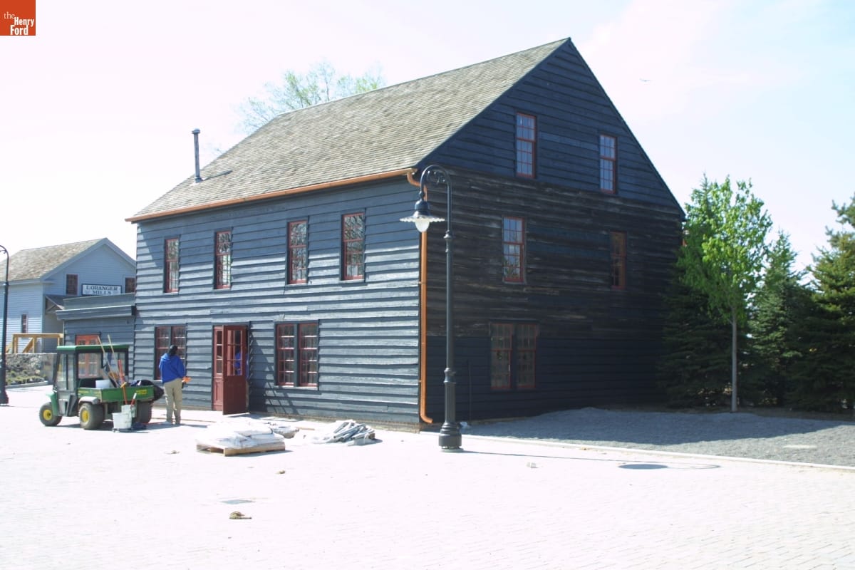 Weaving Shop during the Greenfield Village Restoration Project, May 2003