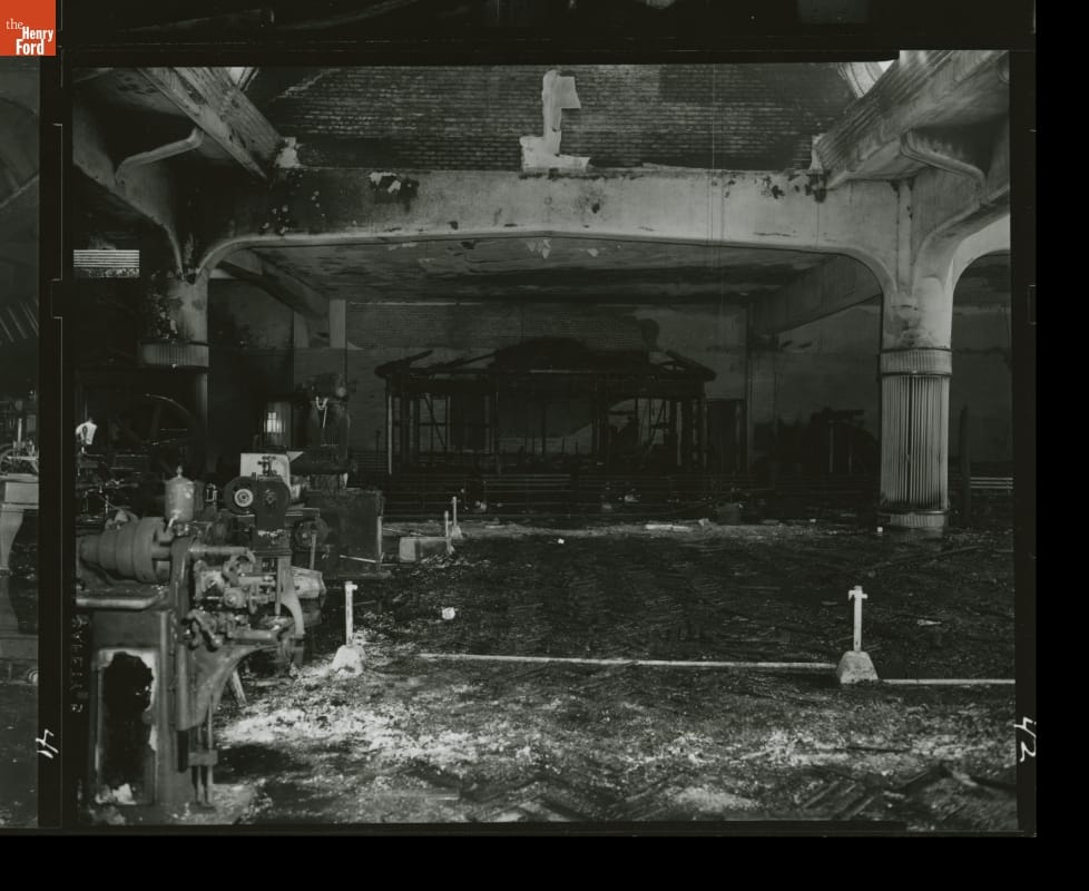 Fire Damage, Henry Ford Museum, August 9, 1970