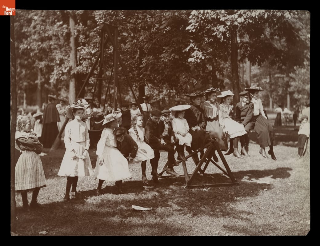Children's Playground, Belle Isle Park, Detroit, Michigan, circa 1905