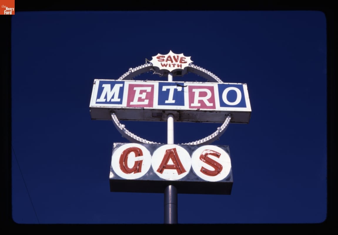 Metro Gas Sign, Cedar City, Utah, 1987