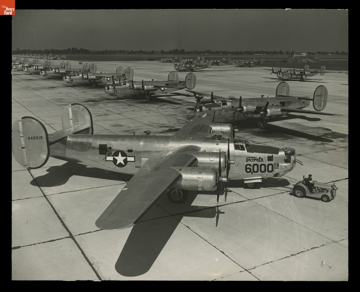 6,000th B-24 Bomber at Ford Motor Company Willow Run Plant, September 9, 1944