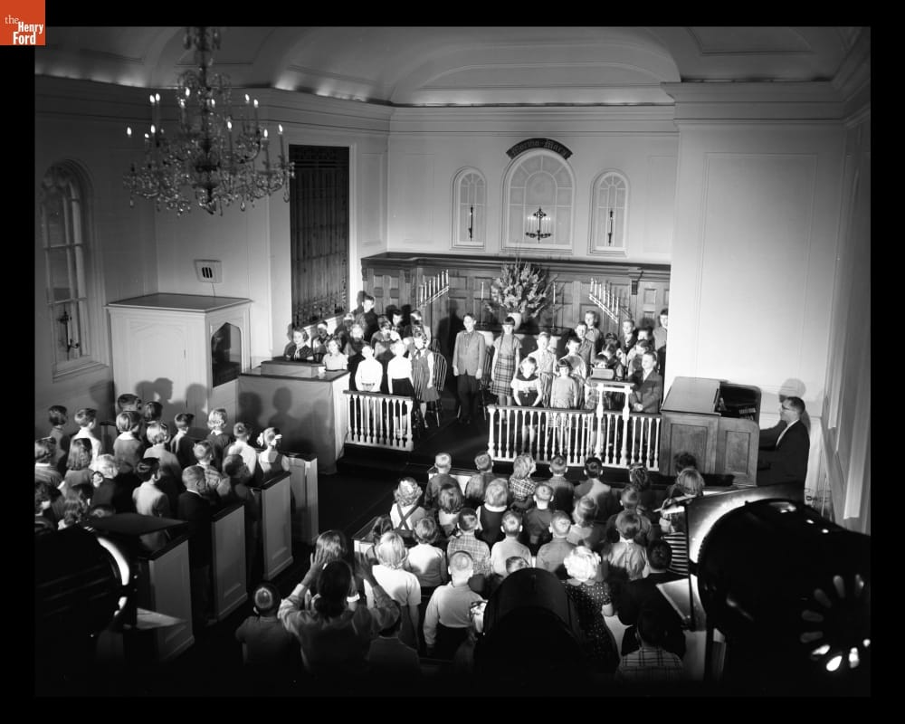 NBC "Today" Show Broadcast from Martha-Mary Chapel in Greenfield Village, October 25, 1955