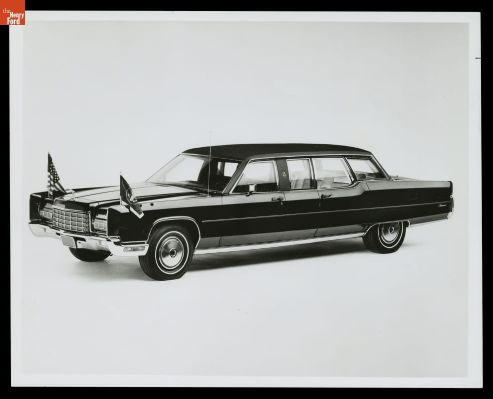 1972 Lincoln Continental Presidential Limousine Publicity Photo and Press Release