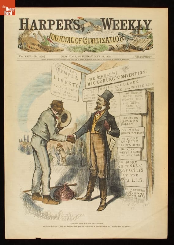 Harper's Weekly Cover, "Another Step Towards Civilization," May 31, 1879