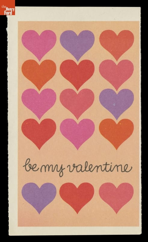 Valentine Postcard, "Be My Valentine," 1983