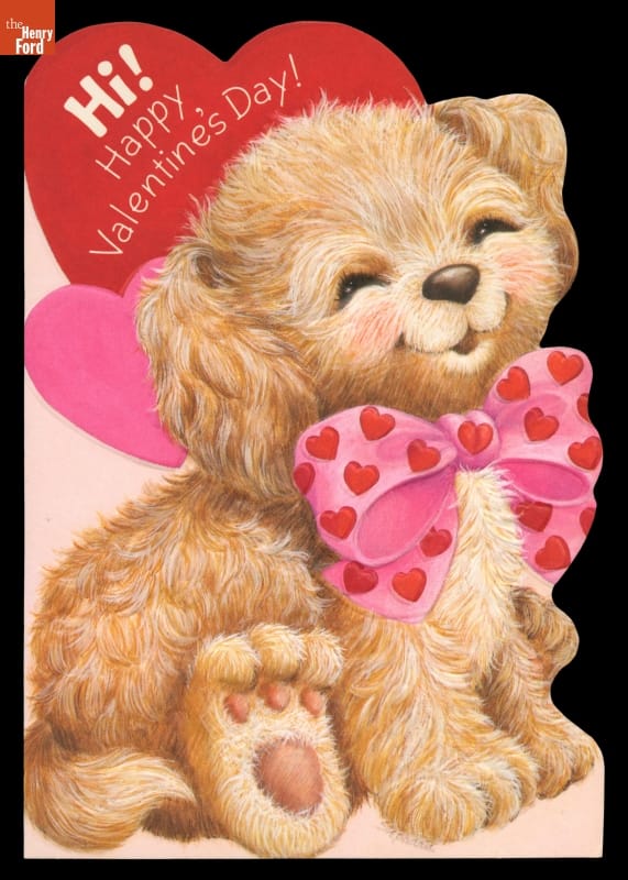 Valentine Card, "Hi! Happy Valentines Day!," circa 1985