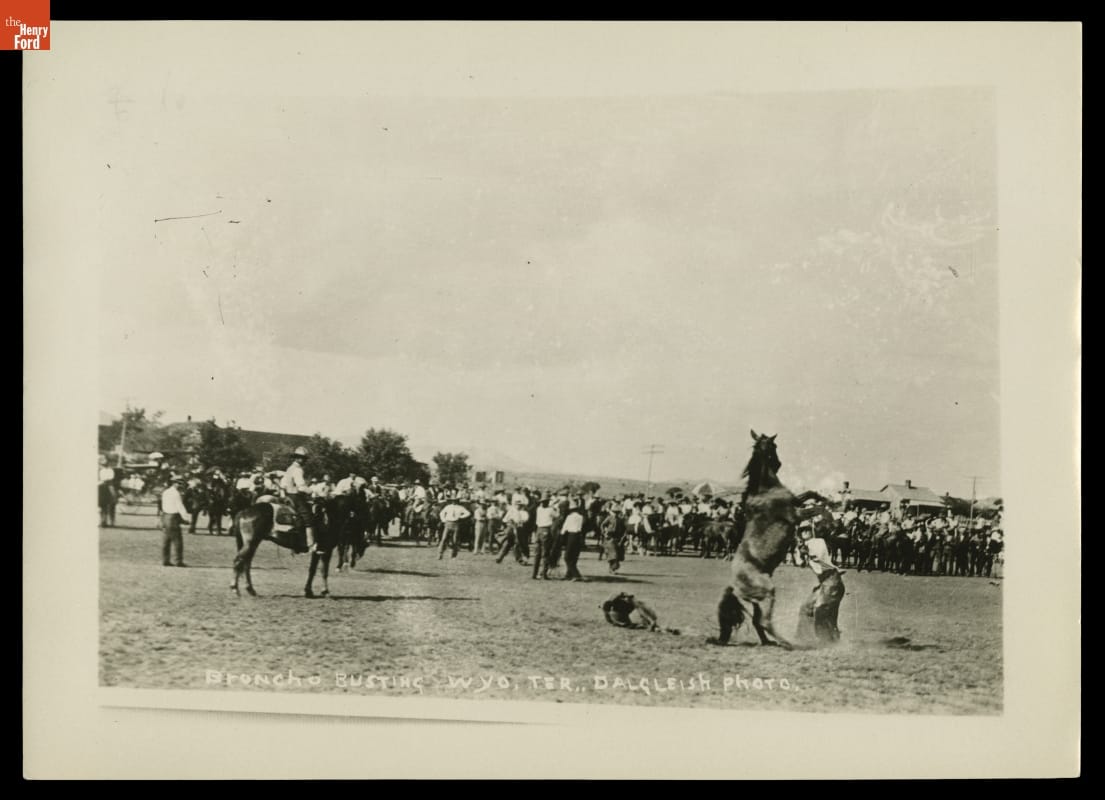 Broncho Busting, Wyoming Territory, circa 1885