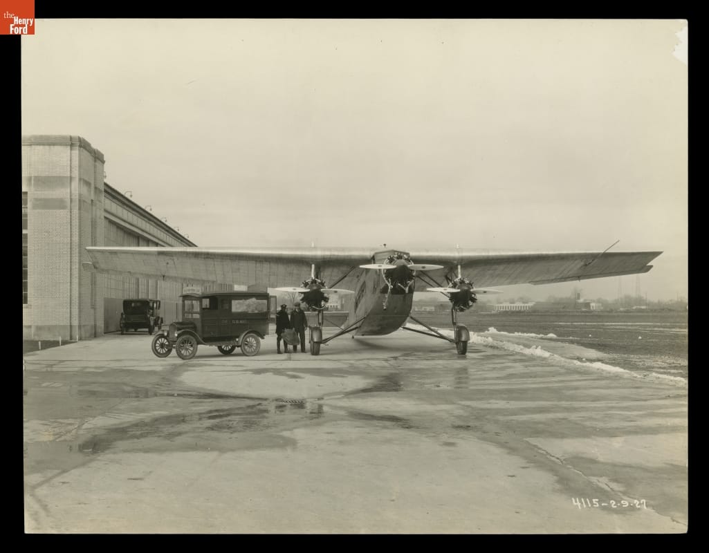Ford Tri-Motor 4-AT-4 Airplane at Ford Airport, February 9, 1927
