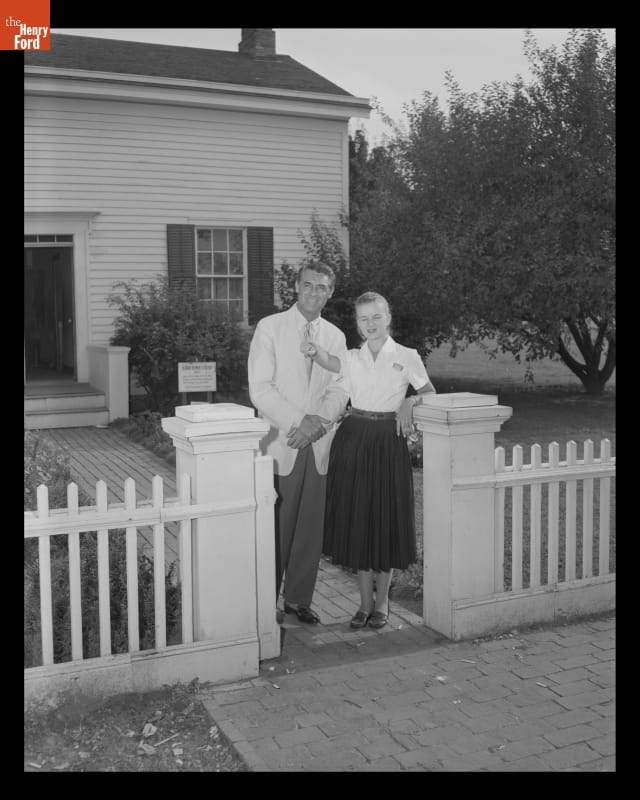 Cary Grant Visiting Ford Home in Greenfield Village, August 9, 1955