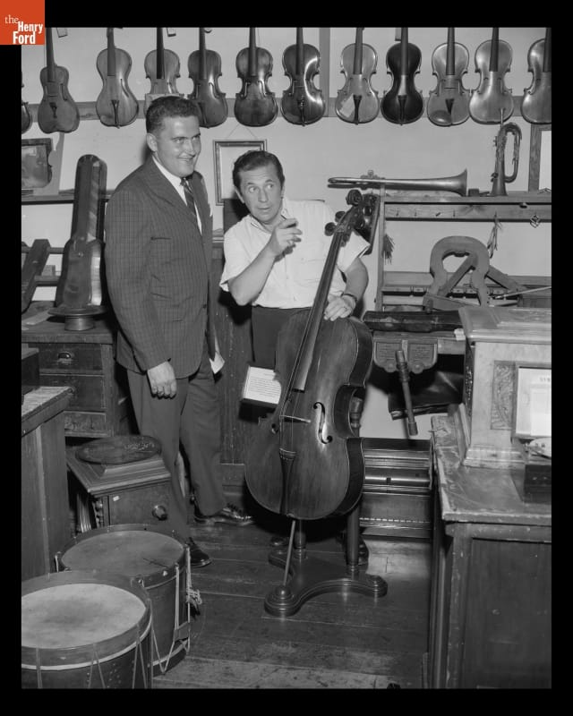 Morey Amsterdam in the "Street of Shops" at Henry Ford Museum, July 22, 1964