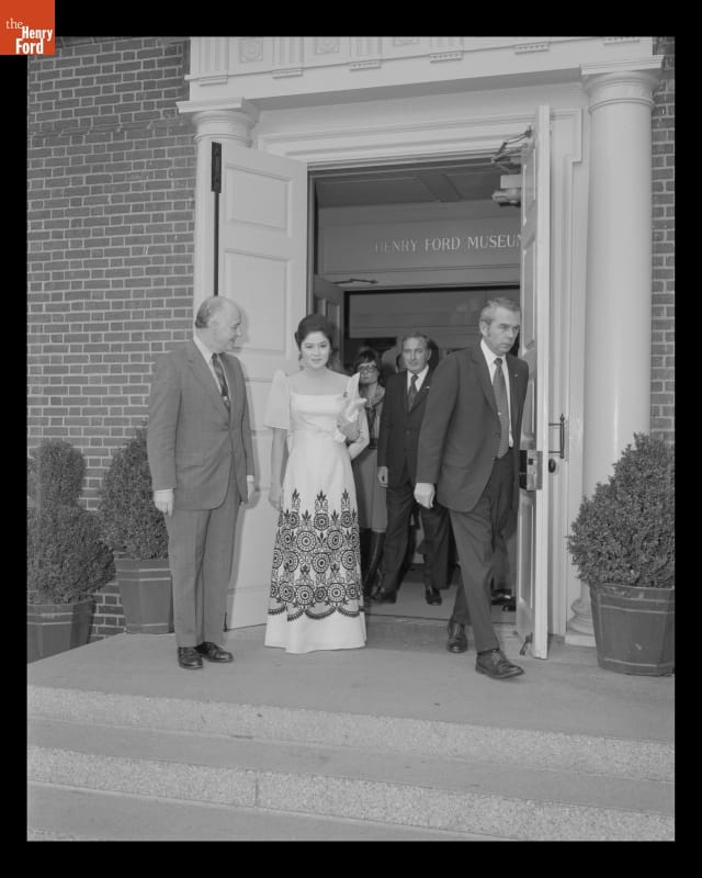 Imelda Marcos Visiting Henry Ford Museum, October 1971