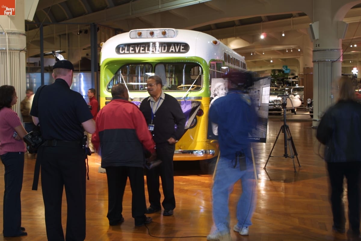 Rosa Parks Bus in Henry Ford Museum, Special Exhibit Marking Rosa Parks' Death, October 2005