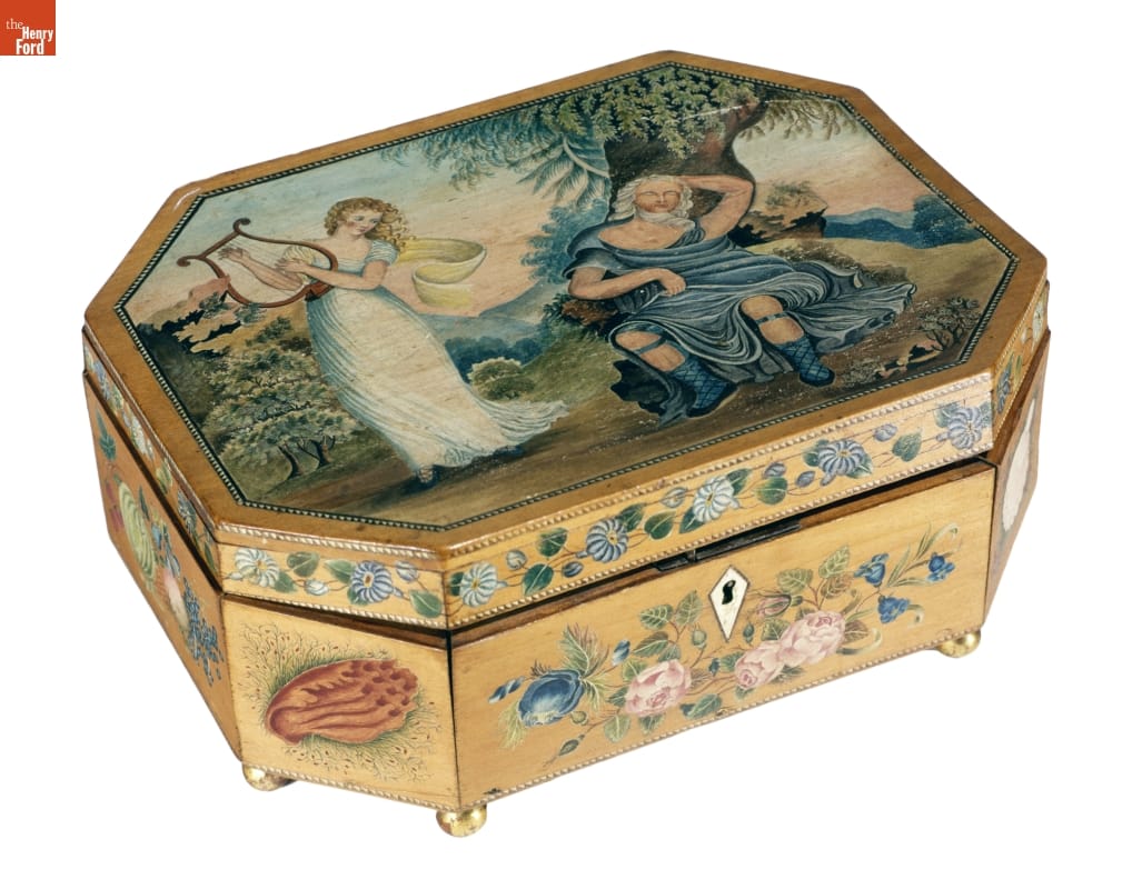 Sewing Box Originally Belonging to Alice R. Upson, 1800-1830