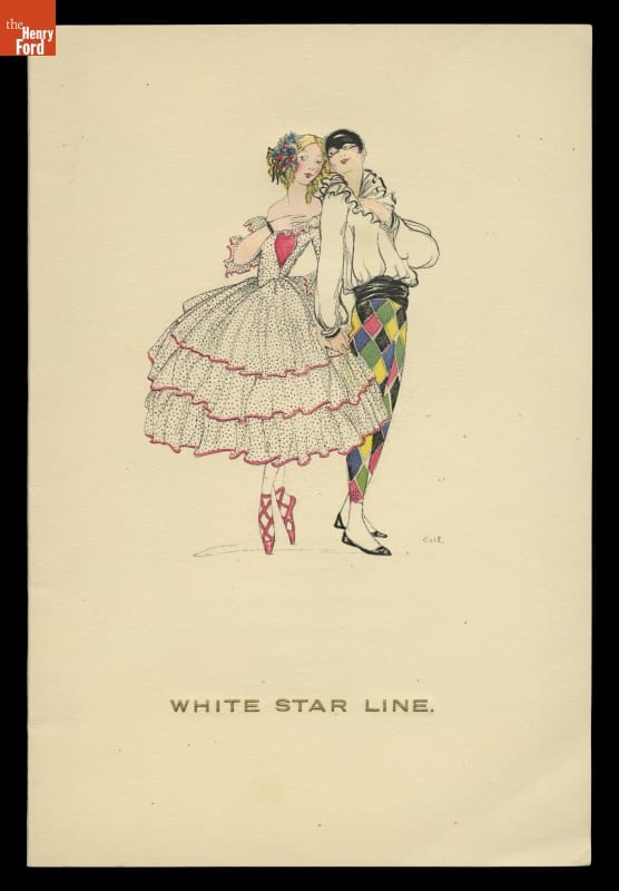 Menu from the White Star Line SS Doric, 1928