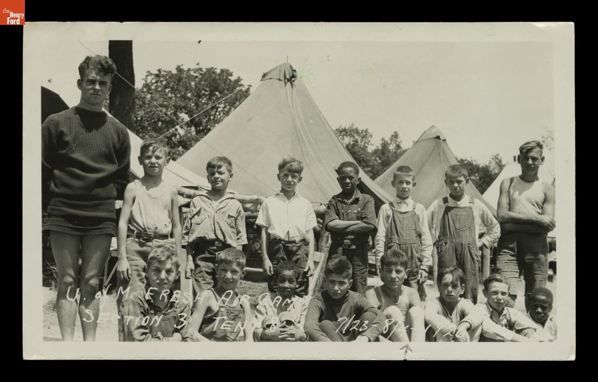Children at University of Michigan Fresh Air Camp, 1926