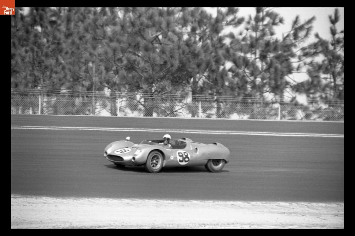 Cooper King Cobra Driven by Dave MacDonald at United States Road Racing Championship, Augusta, Georgia, February - March, 1964