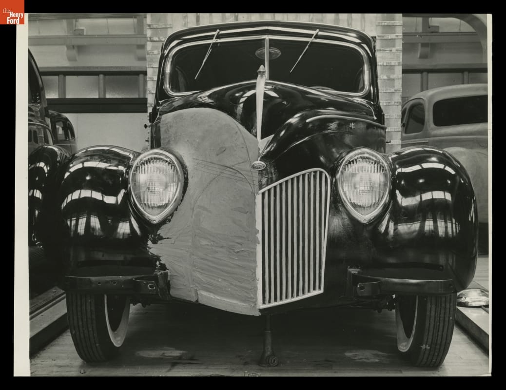 Clay Model for 1939 Ford V-8 Automobile, Photo Taken for E.T. Gregorie, February, 1938