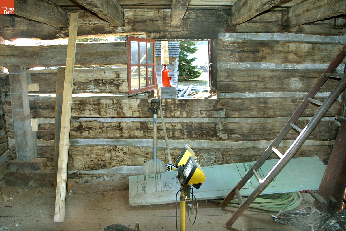 William Holmes McGuffey Birthplace during the McGuffey Birthplace Restoration Grant-funded Project, November 2002