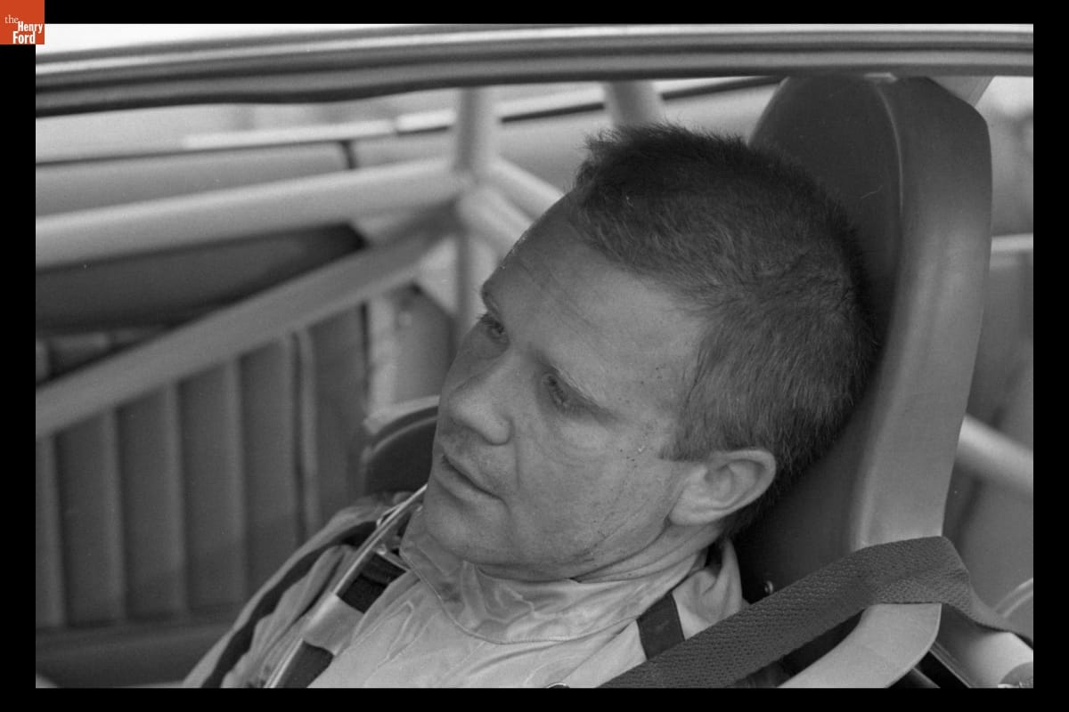 Mark Donohue at the Mission Bell 200 Trans Am Race, Riverside, California, October 1970