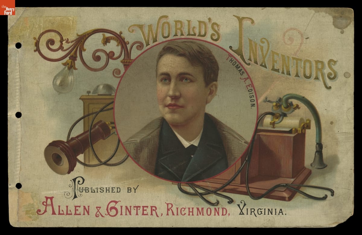 "World's Inventors," Advertising Allen & Ginter Tobaccos, circa 1890