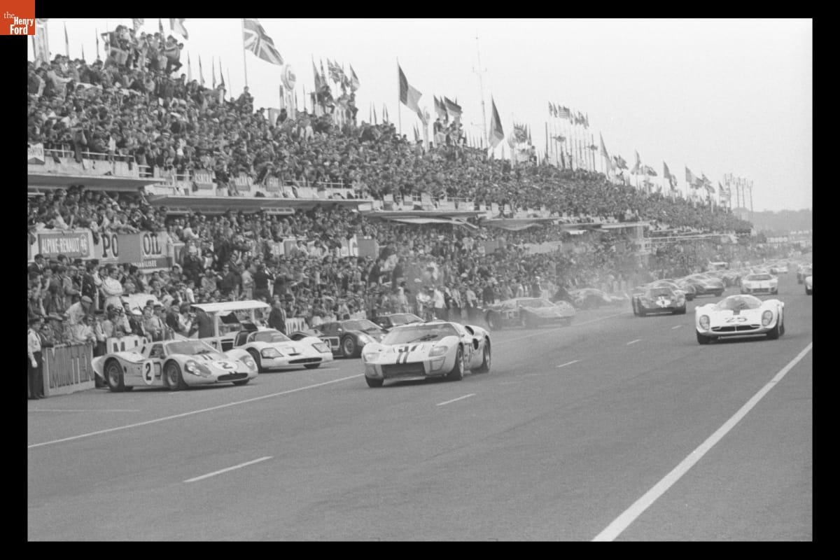 Start of the 24 Heures du Mans (24 Hours of Le Mans) Race, June 1967