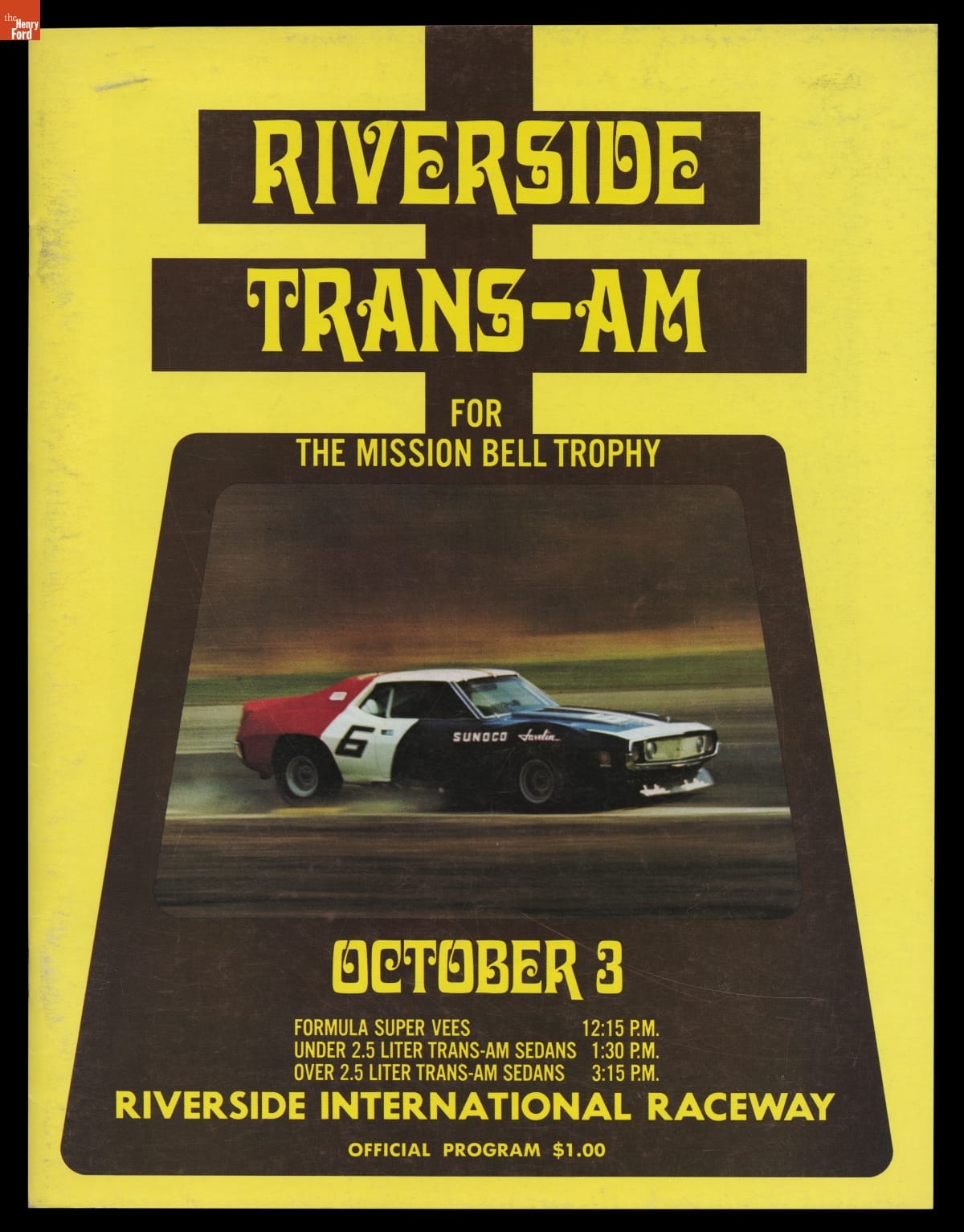 Program, "Riverside Trans-Am for the Mission Bell Trophy," October 3, 1971