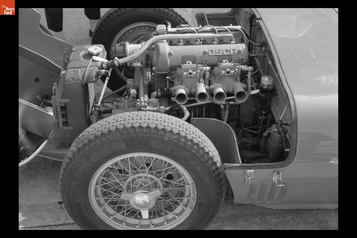 O.S.C.A. S187 #763 Driven by Denise McCluggage during Bahamas Speed Weeks, November-December 1959