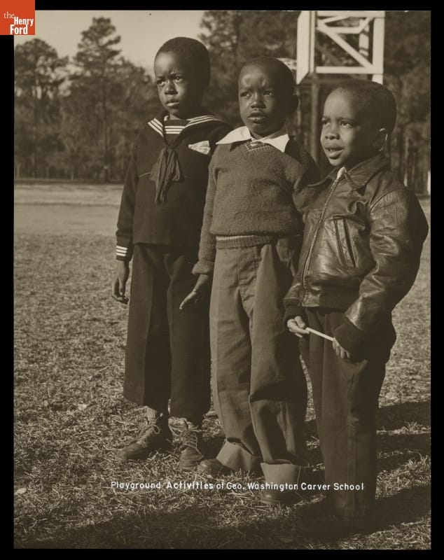 Playground Activities at George Washington Carver School, Richmond Hill, Georgia, circa 1947