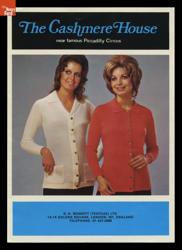Trade Catalog, "The Cashmere House Near Famous Piccadilly Circus," 1971