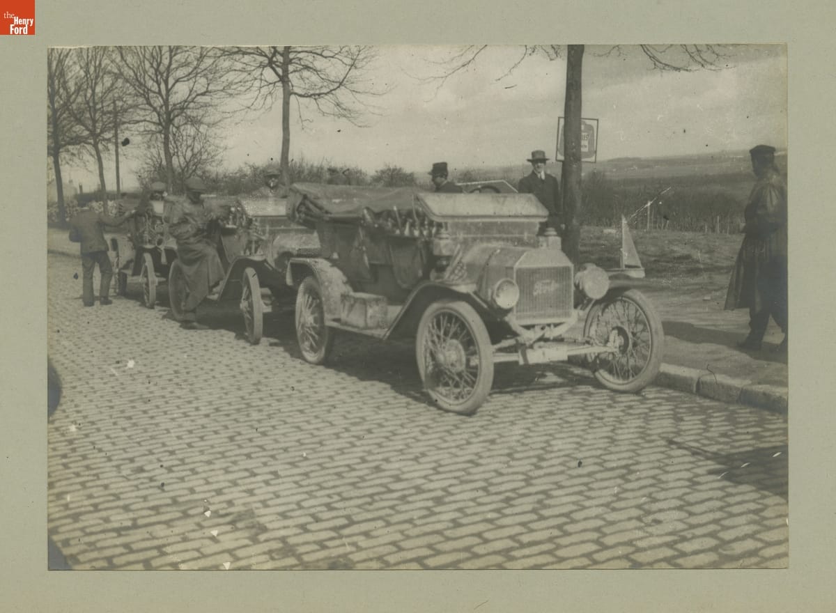 Ford Model T Automobiles in France, circa 1910